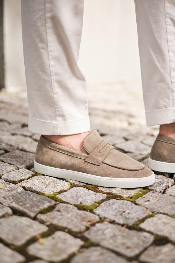 Fliteless Penny Sneaker Olive Suede-3